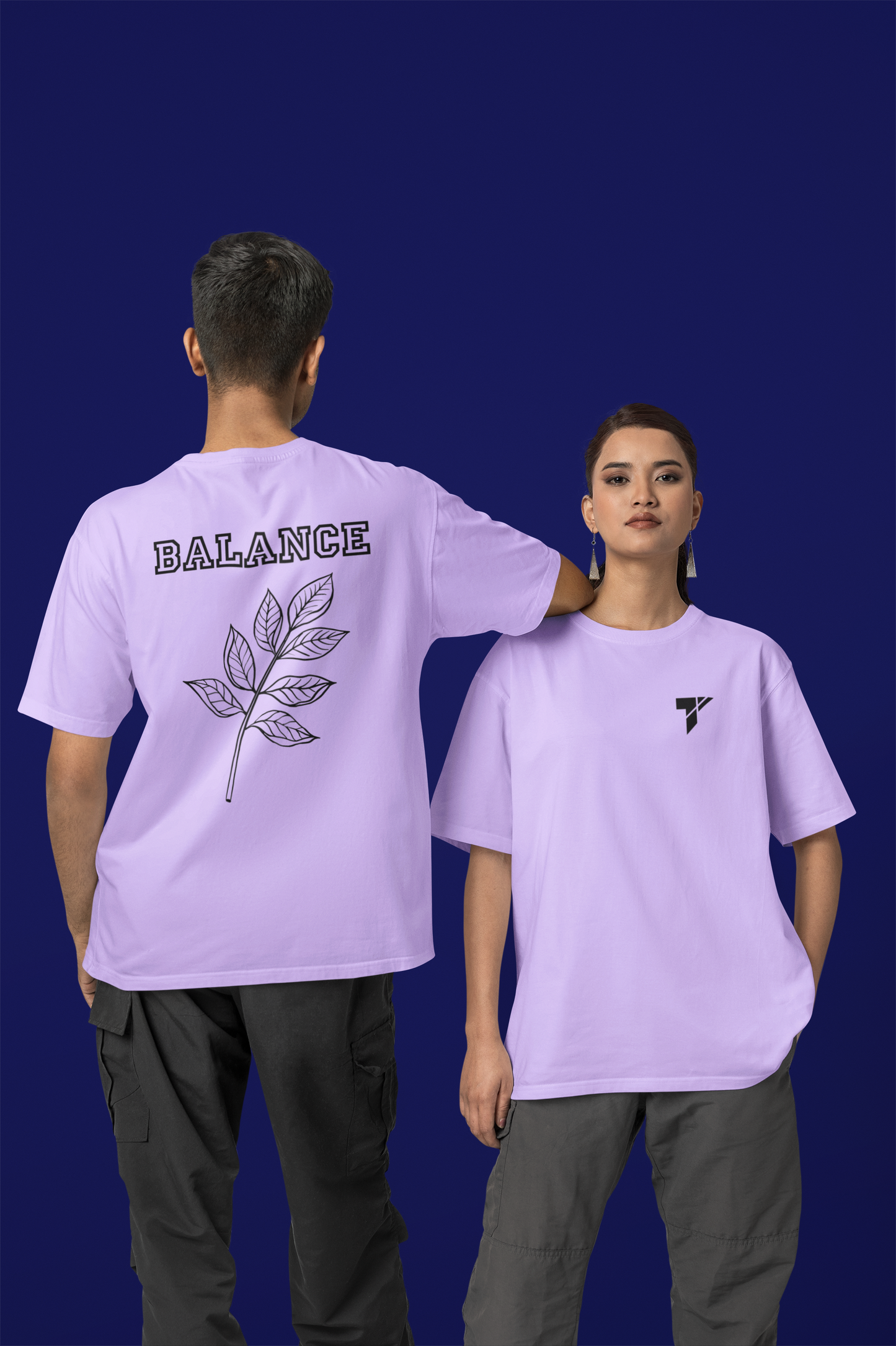 Oversized Printed T-shirt – Balance