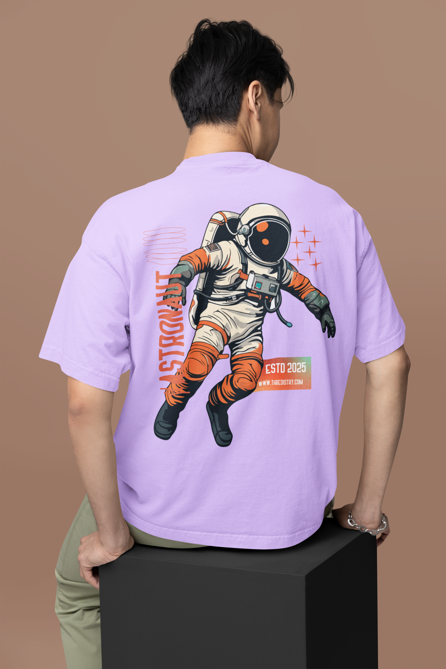 Oversized Printed T-shirt – Astronaut